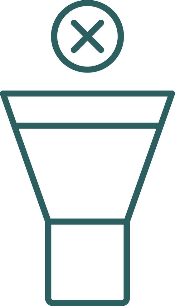Mute Line Gradient Round Corner Icon vector