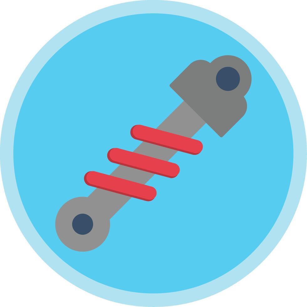 Shock Absorber Flat Multi Circle Icon vector