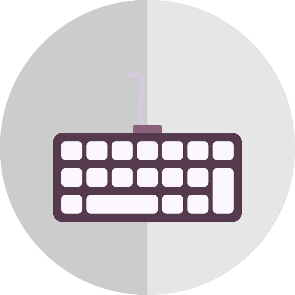 Keyboard Flat Scale Icon vector