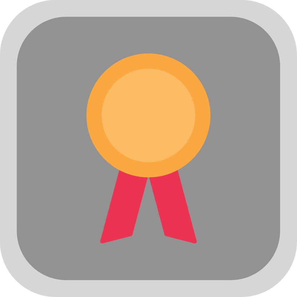 Achievement Flat Round Corner Icon vector