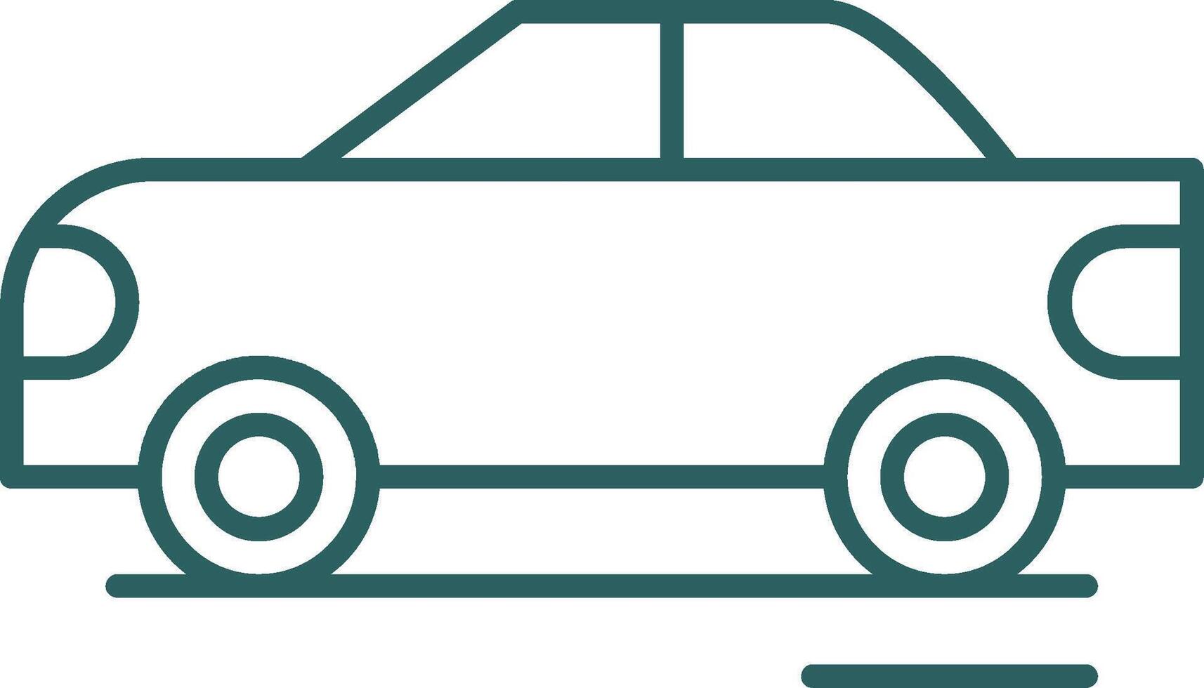 Race Car Line Gradient Round Corner Icon vector