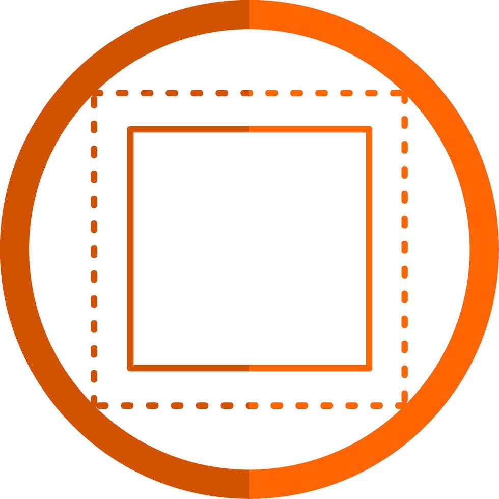 marquesina línea naranja circulo icono vector