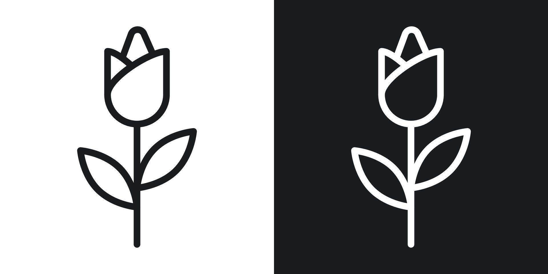 Rose Icon set vector