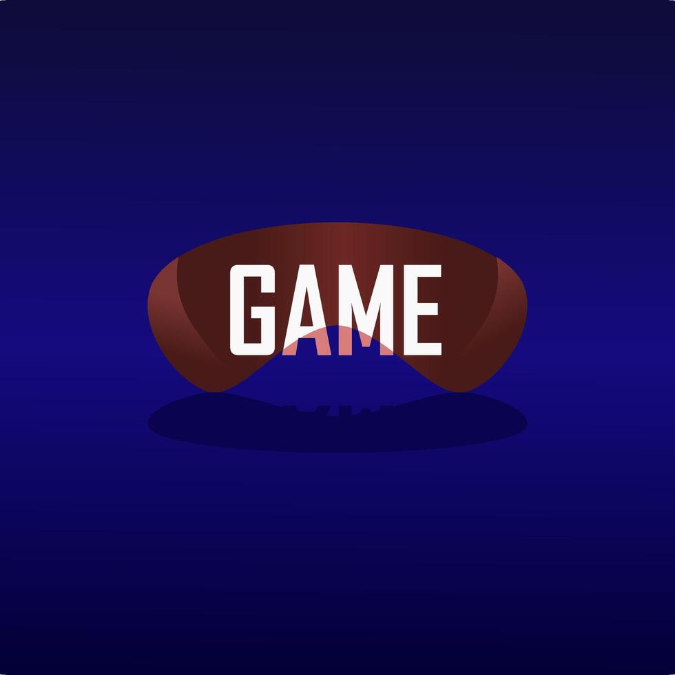 Illustration Neon Future Game Pad Background. vector