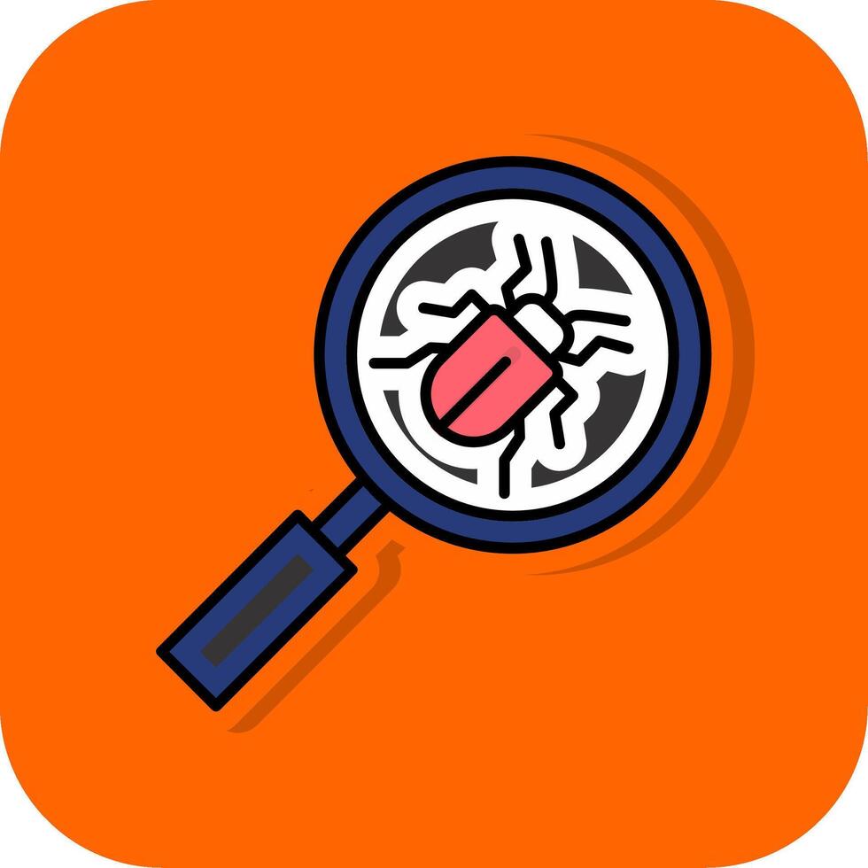 buscar lleno naranja antecedentes icono vector