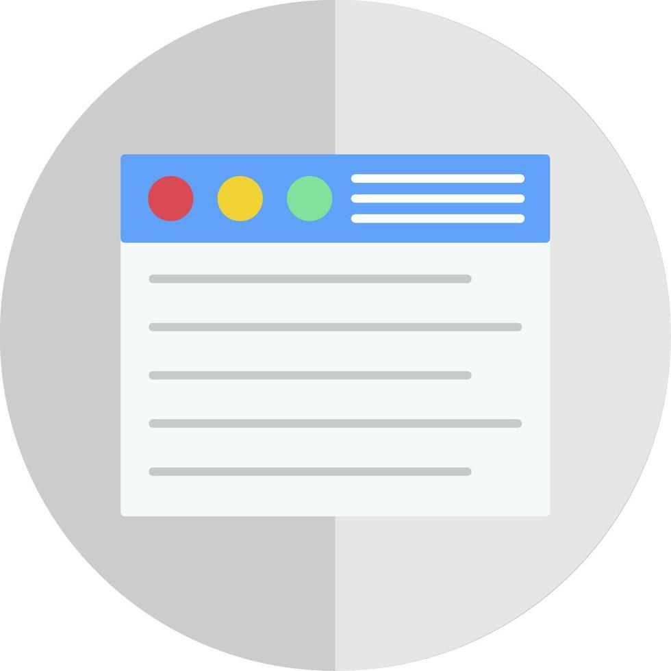 Browser Flat Scale Icon vector