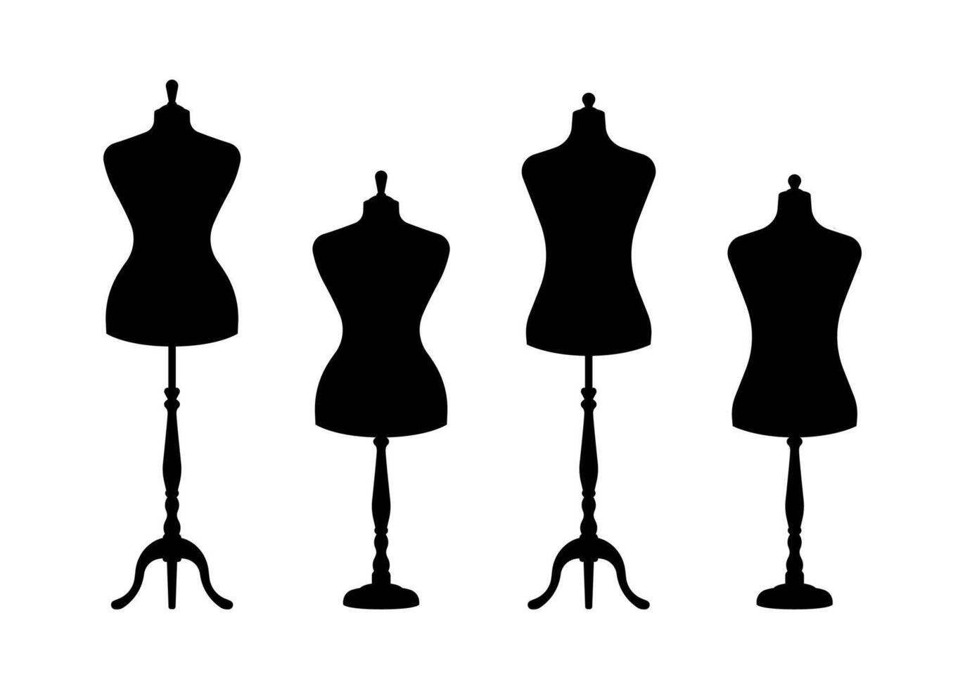 Mannequin isollated on white background. vector