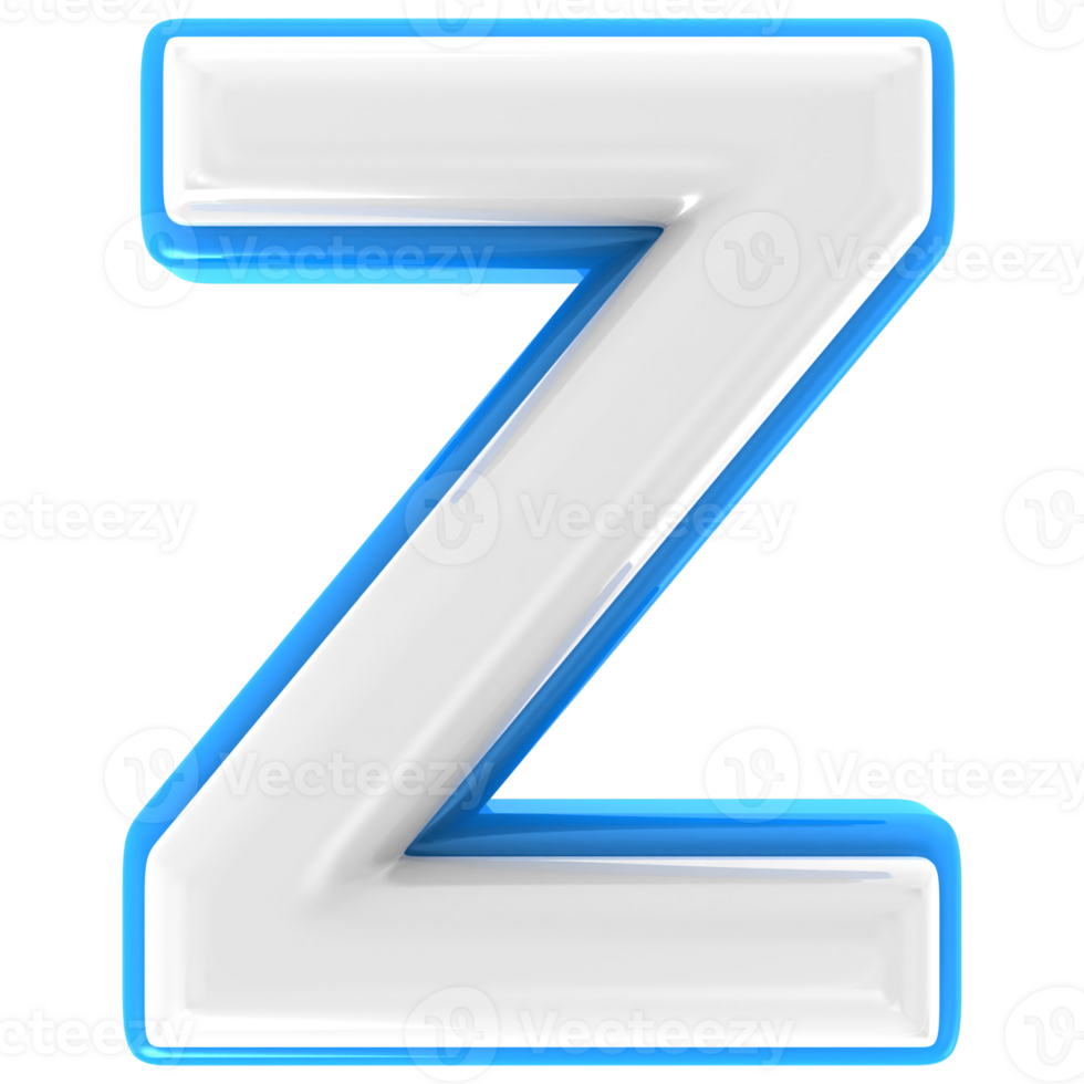 Z 3d Text Render png