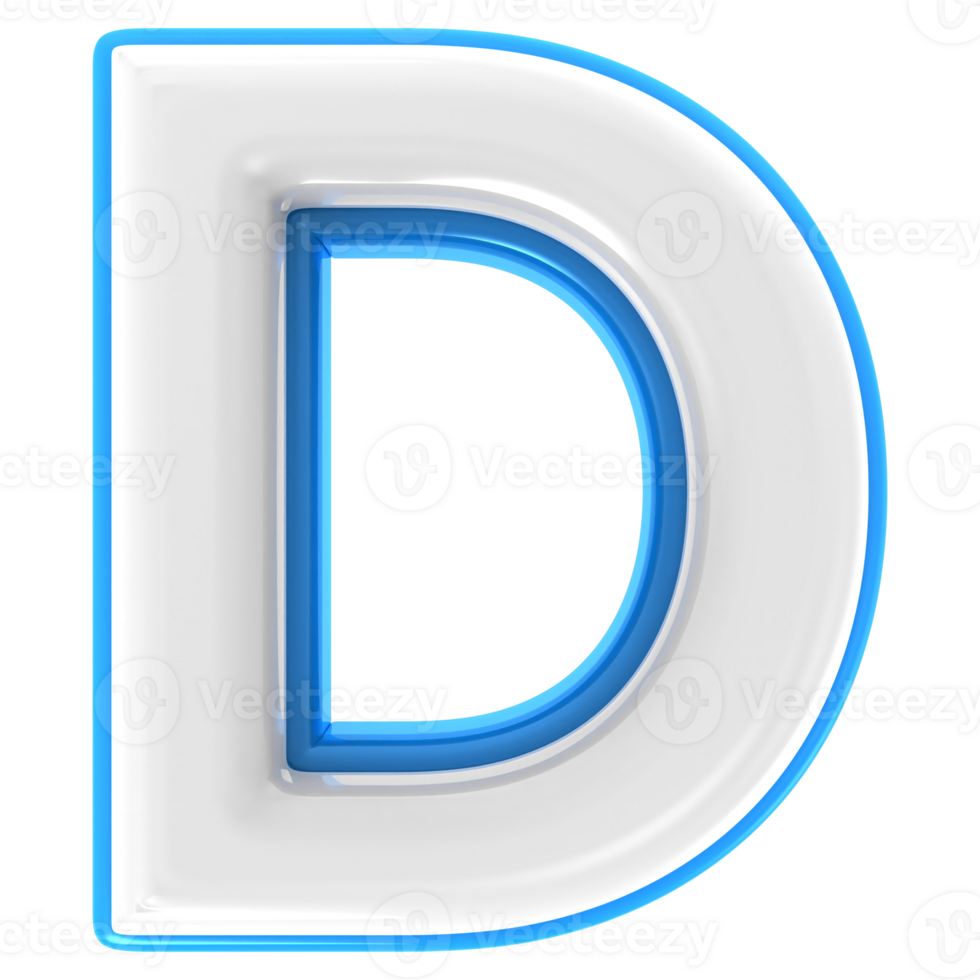 D 3d Text Render png