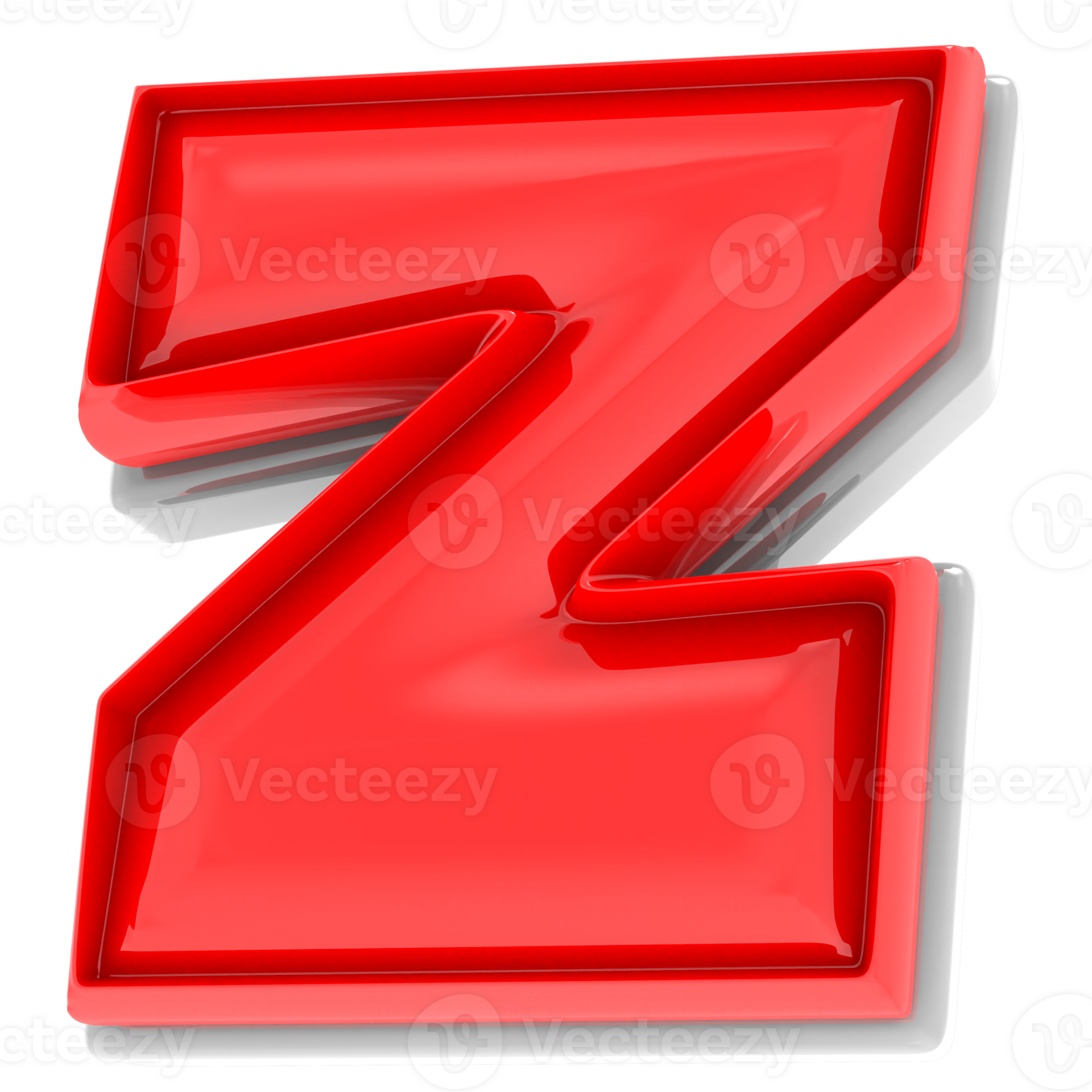 Red Z 3d Text Render 43013496 PNG