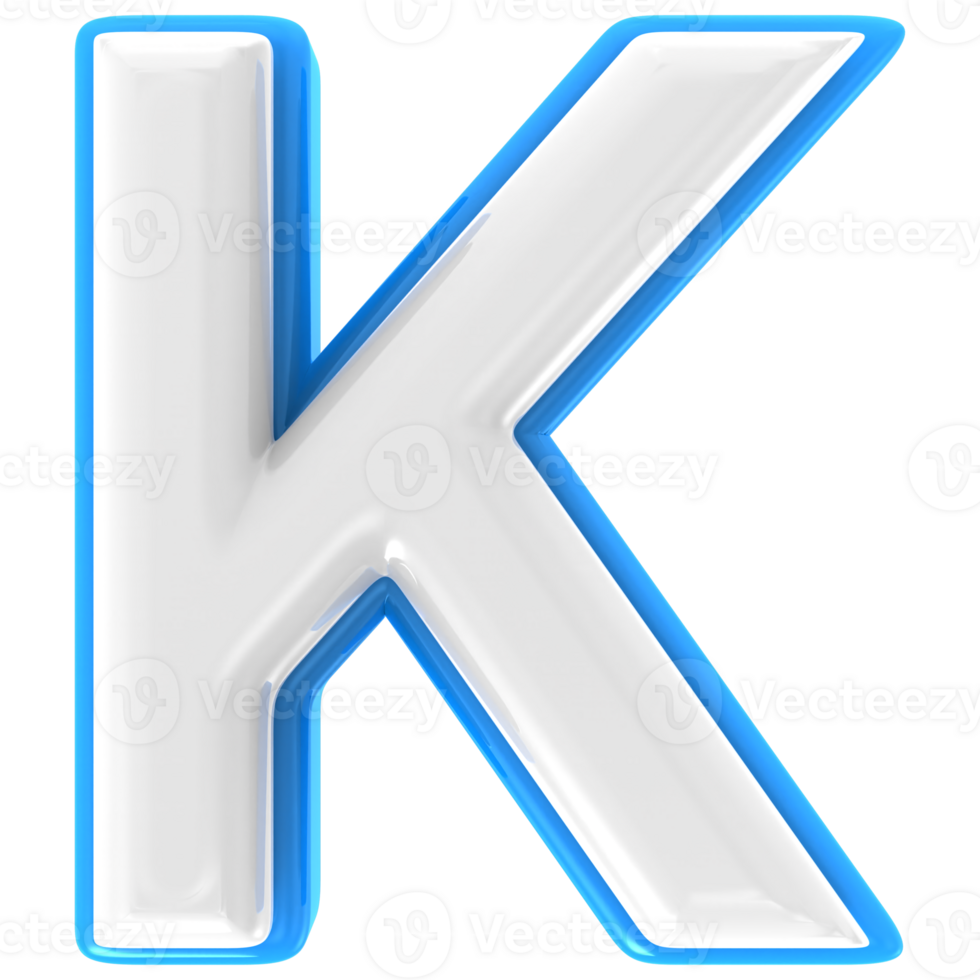 K 3d Text Render png