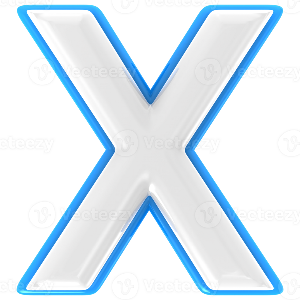 X 3d Text Render png