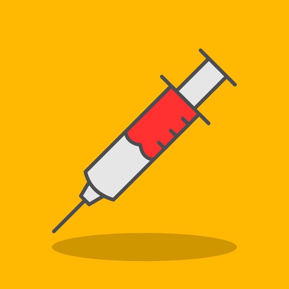 Injection Filled Shadow Icon vector