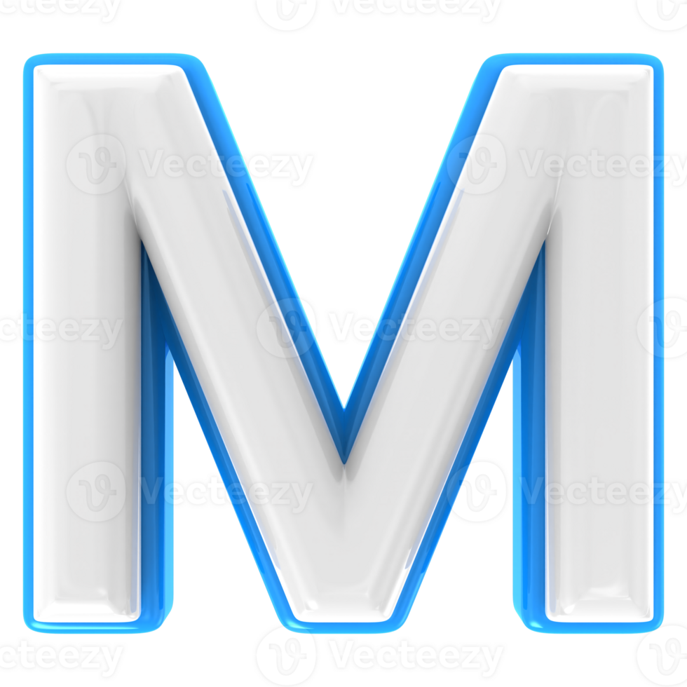 M 3d Text Render png