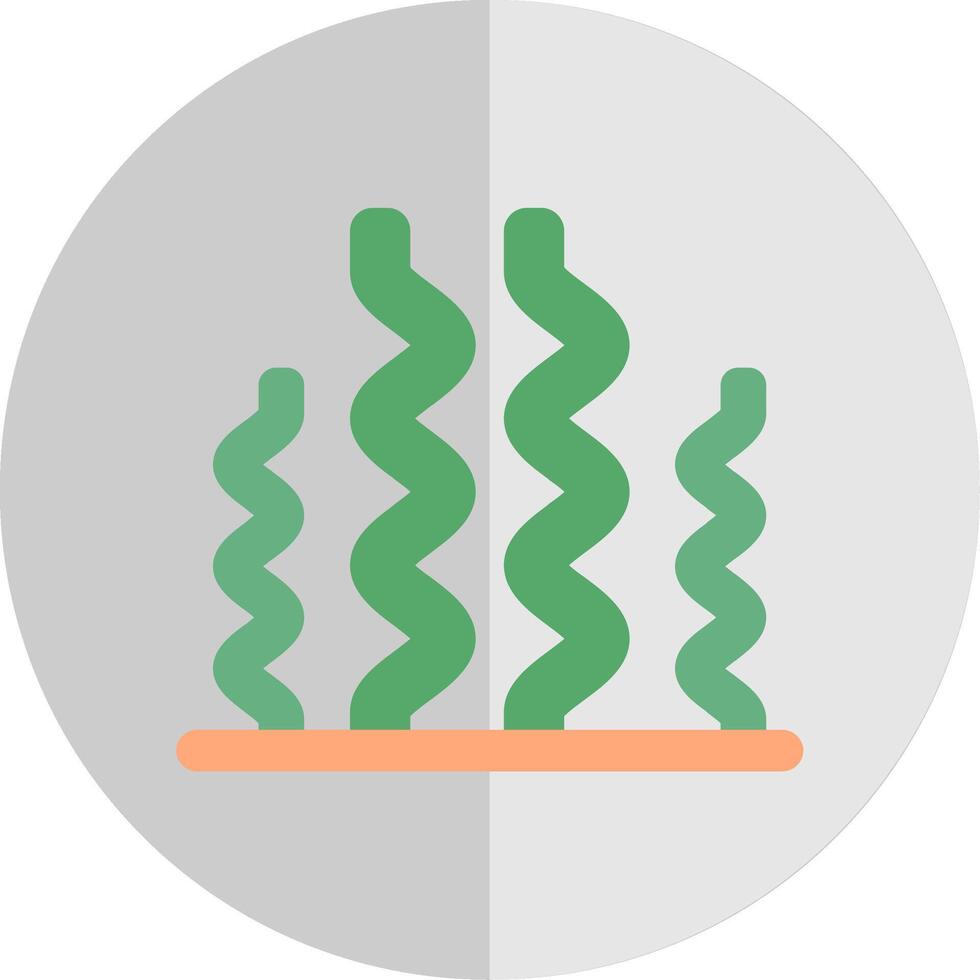 Seaweed Flat Scale Icon vector