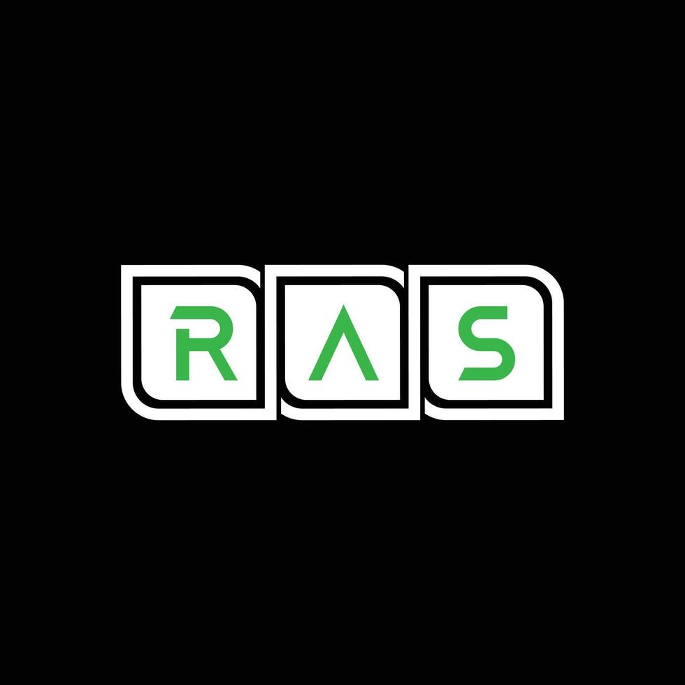 RAS Creative logo And Icon Design vector