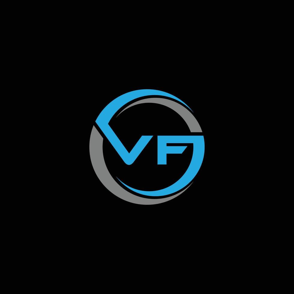 Letter VF luxury logo design vector