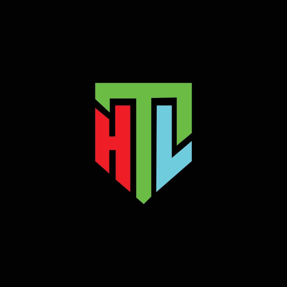 HTL Letter Initial Logo Design vector
