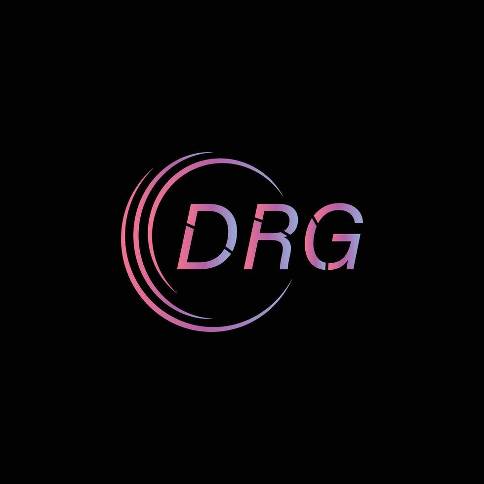 DRG Letter Initial Logo Design vector