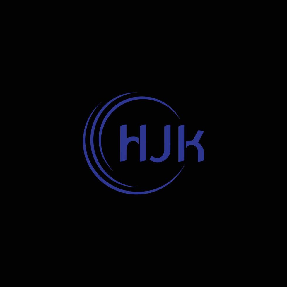 HJK Letter Initial Logo Design vector