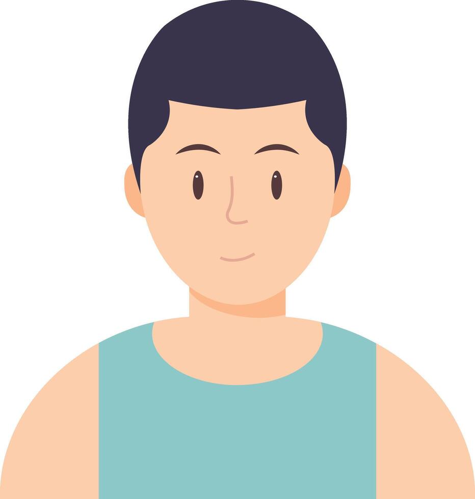 a man in a tank top avatar vector