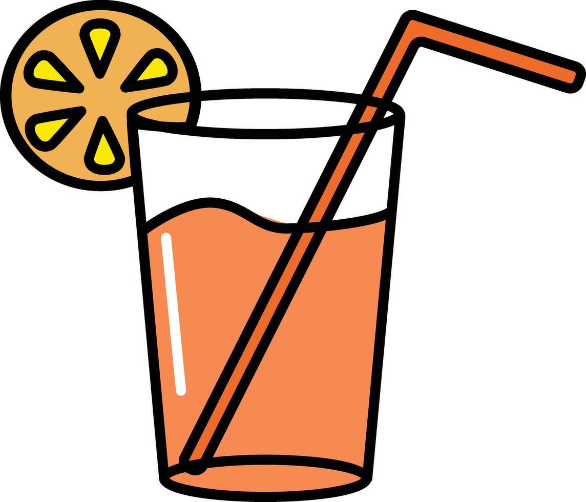 orange juice drink clipart vector