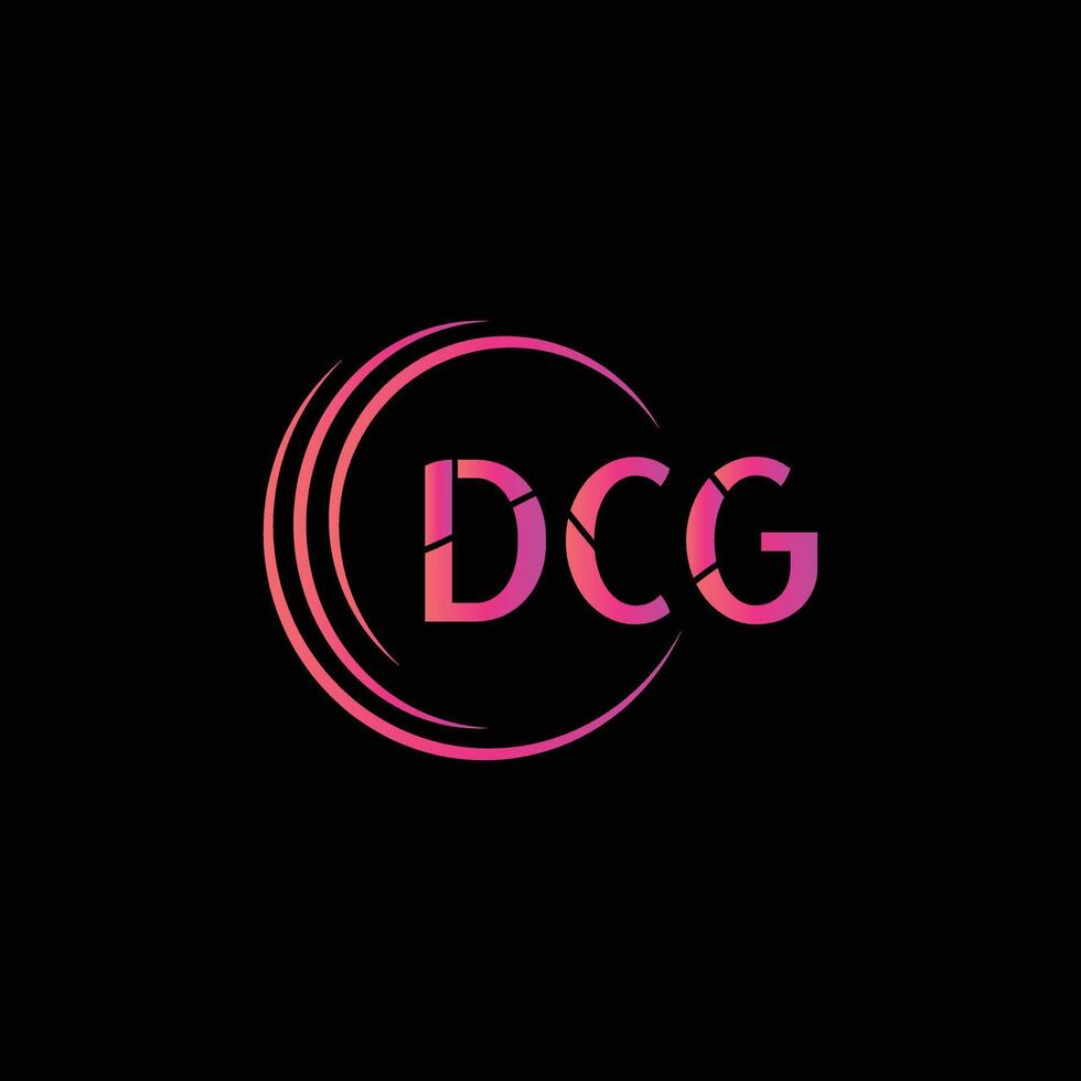 DCG Letter Initial Logo Design vector