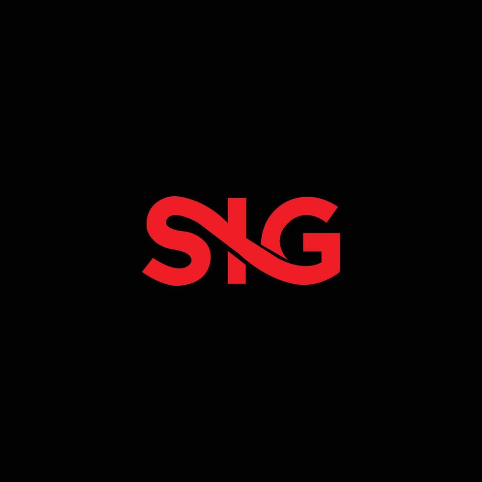 sig letra logo diseño vector