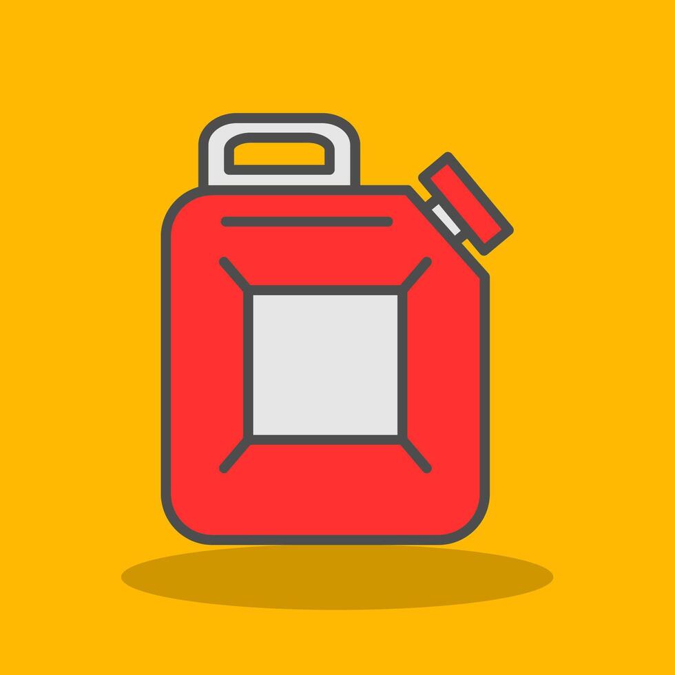 Canister Filled Shadow Icon vector