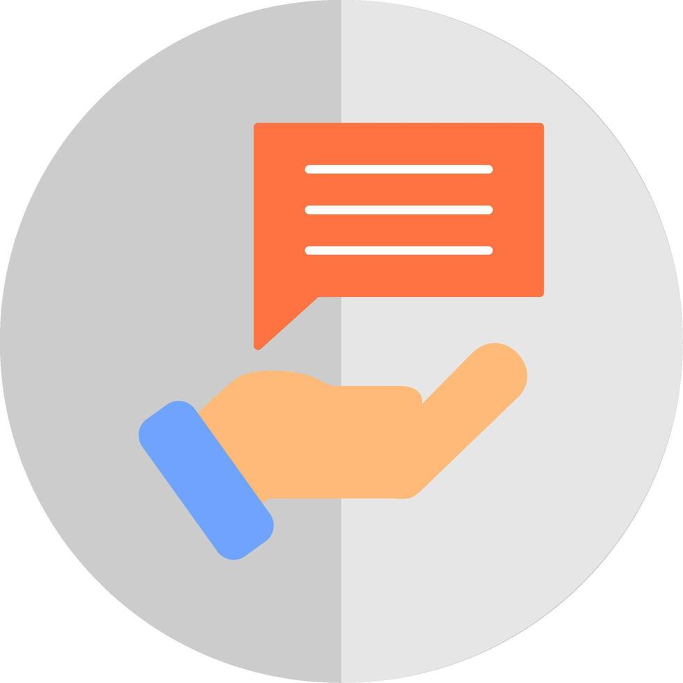 Feedback Flat Scale Icon vector