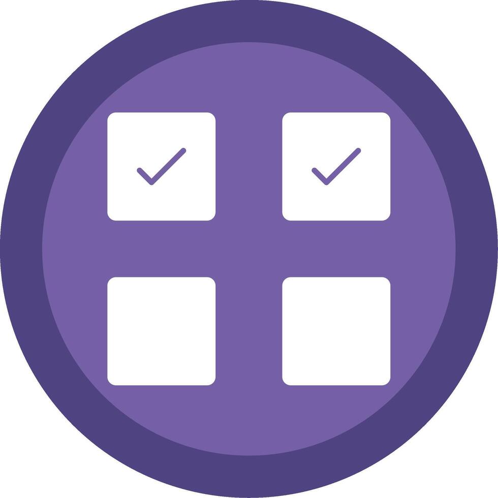Check Box Glyph Multi Circle Icon vector