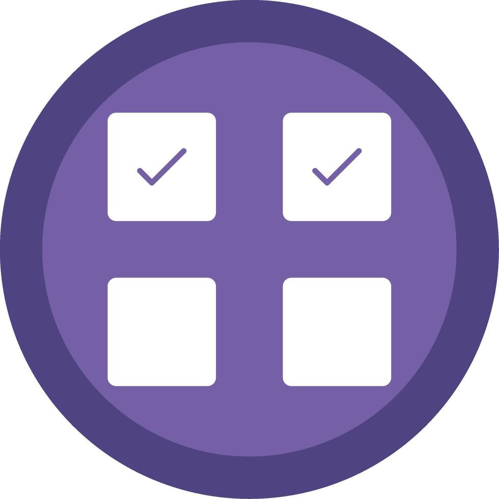 Check Box Glyph Multi Circle Icon vector