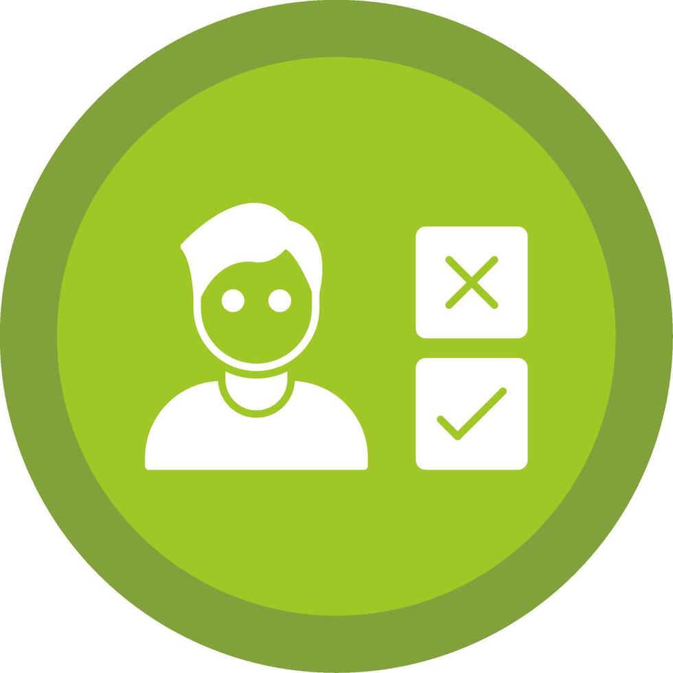 Choice Glyph Multi Circle Icon vector