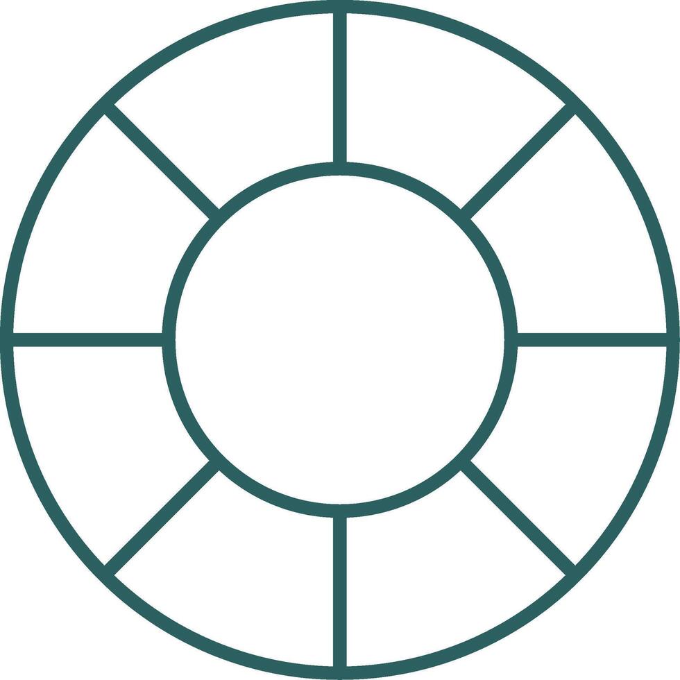 Color Wheel Line Gradient Round Corner Icon vector