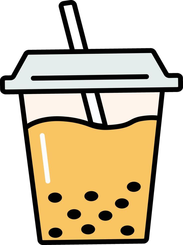 bubble tea icon illustration vector