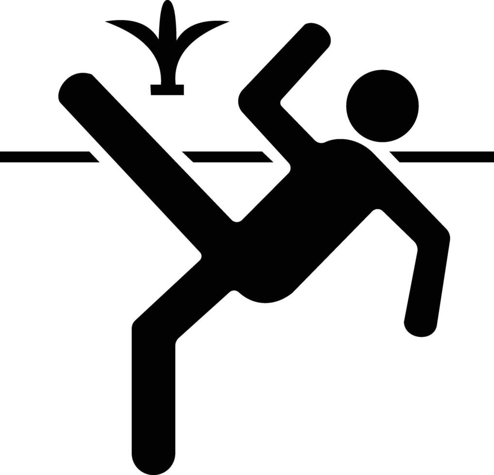 a man is kicking a ball into the air vector