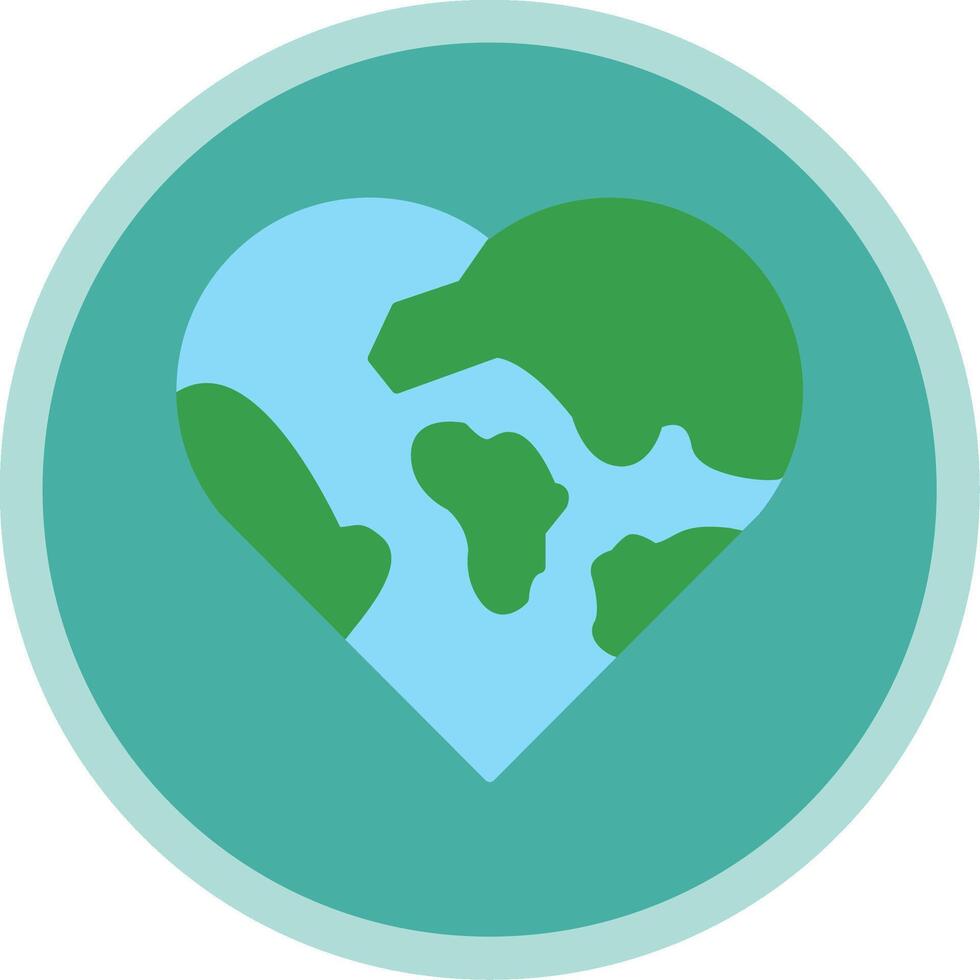 Love Flat Multi Circle Icon vector
