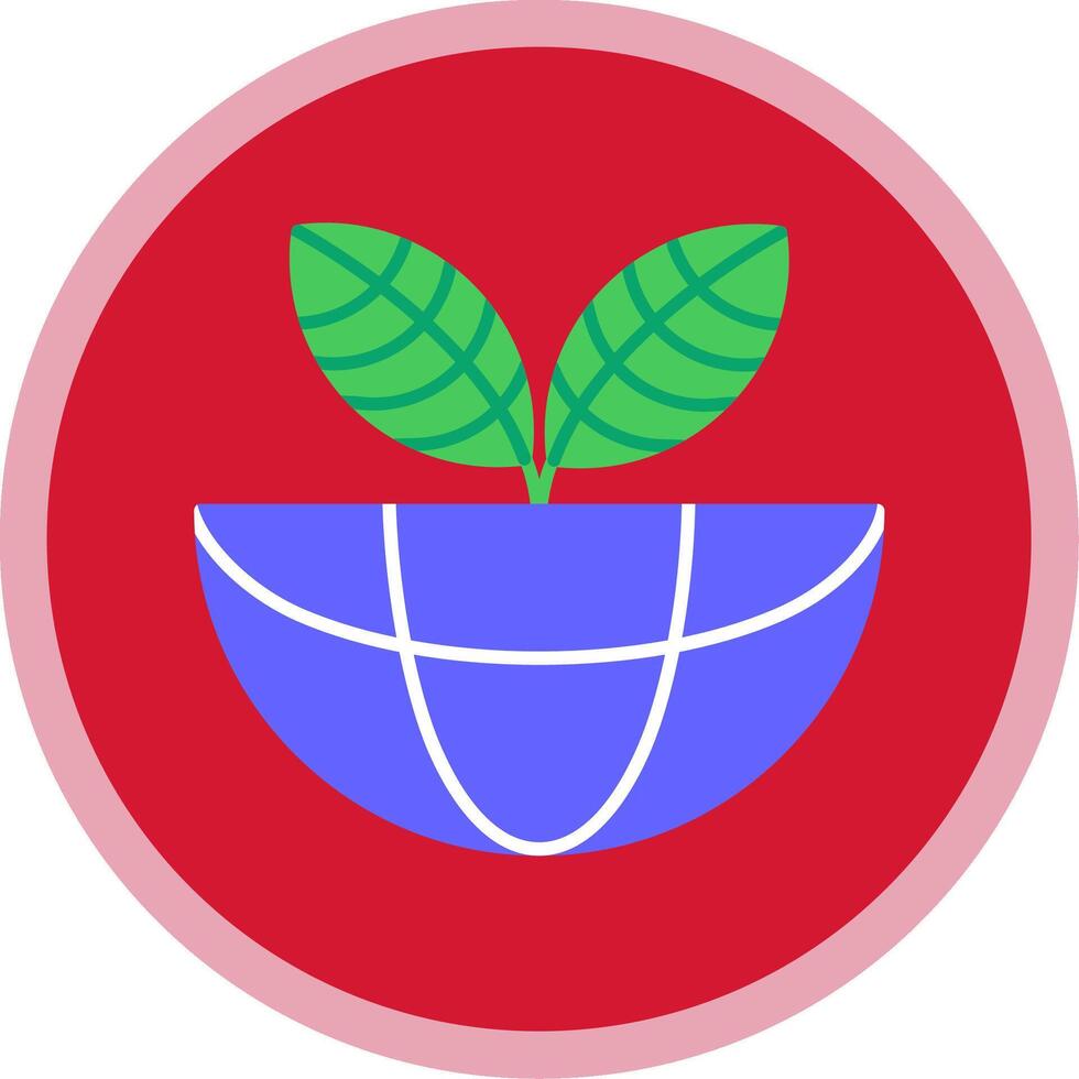 Ecosystem Flat Multi Circle Icon vector