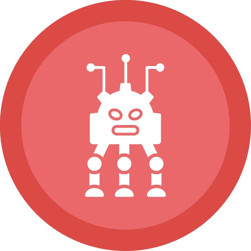 Robotics Glyph Multi Circle Icon vector