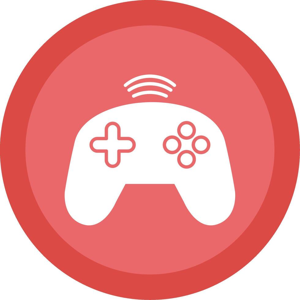 Controller Glyph Multi Circle Icon vector