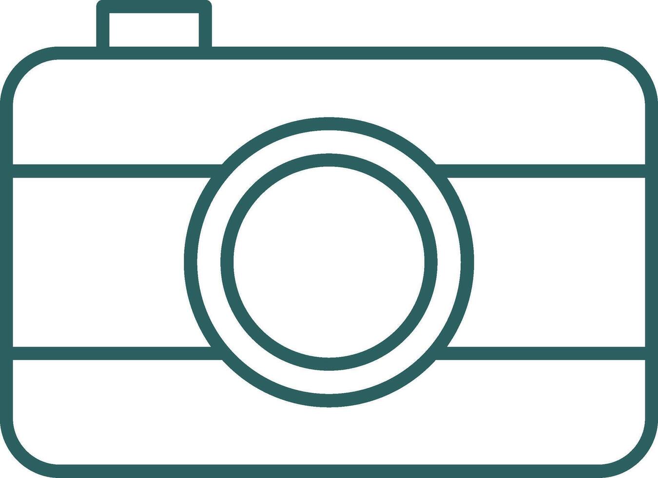 Old Came Line Gradient Round Corner Icon vector