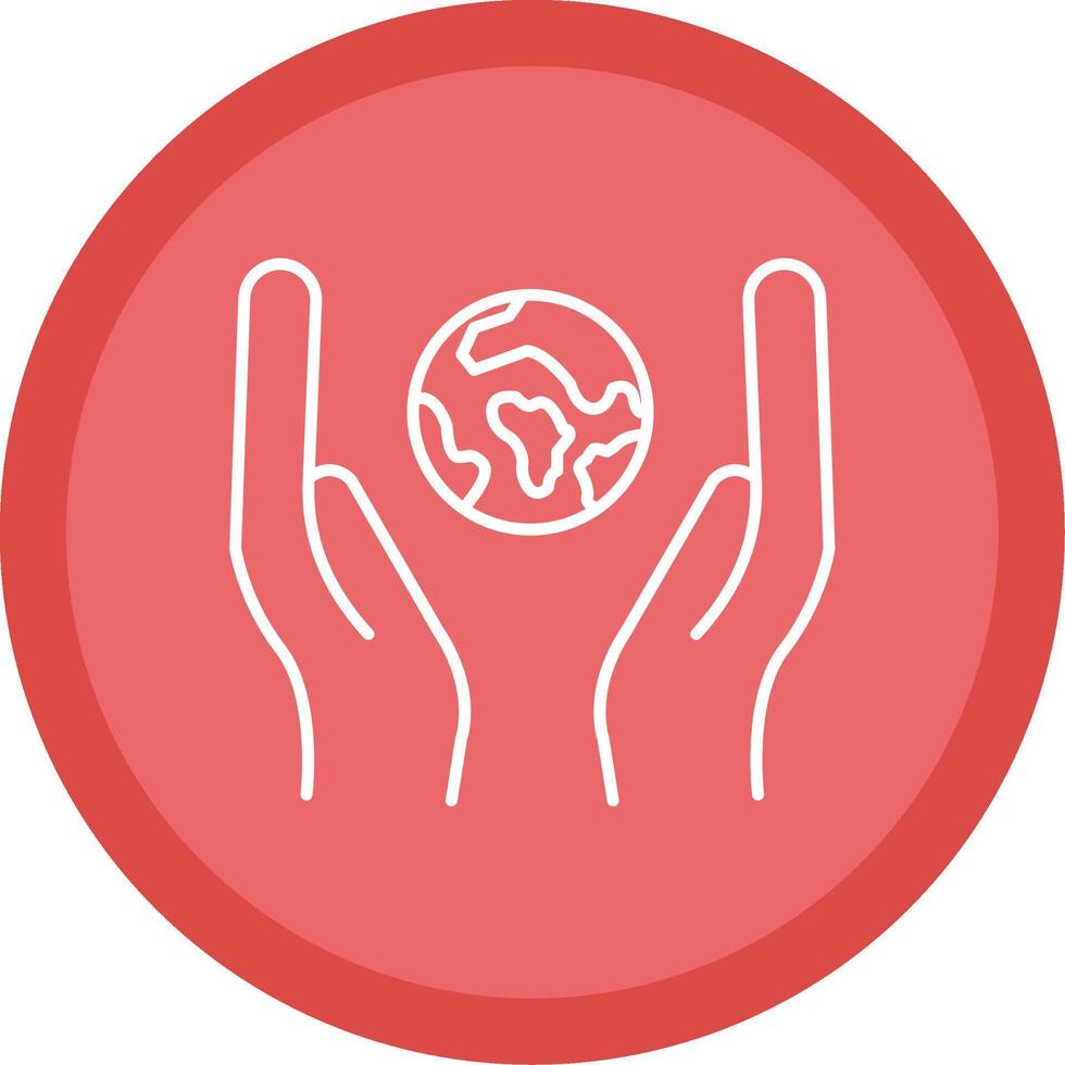 Ecology Line Multi Circle Icon vector