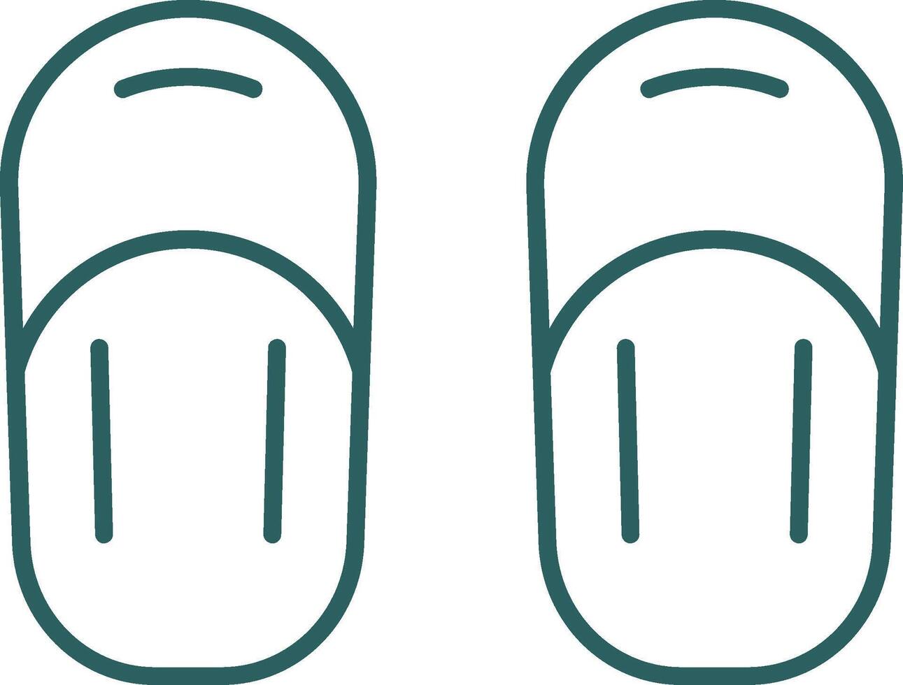 Sandal Line Gradient Round Corner Icon vector