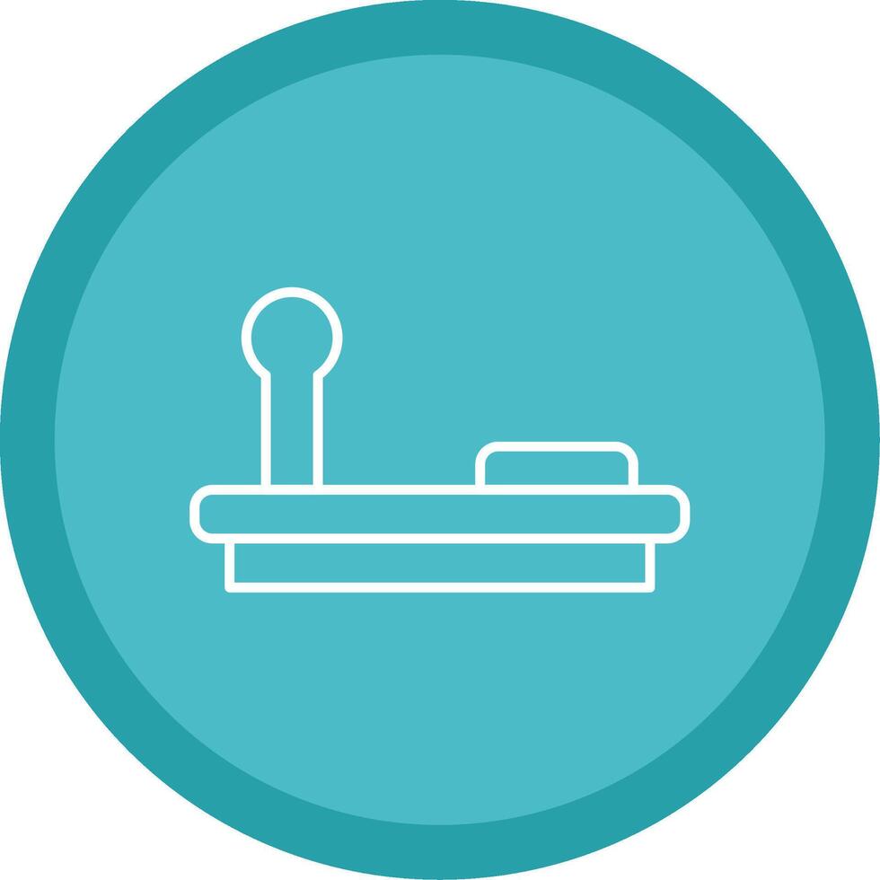 Joystick Line Multi Circle Icon vector