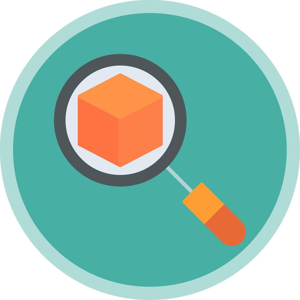 3d Flat Multi Circle Icon vector