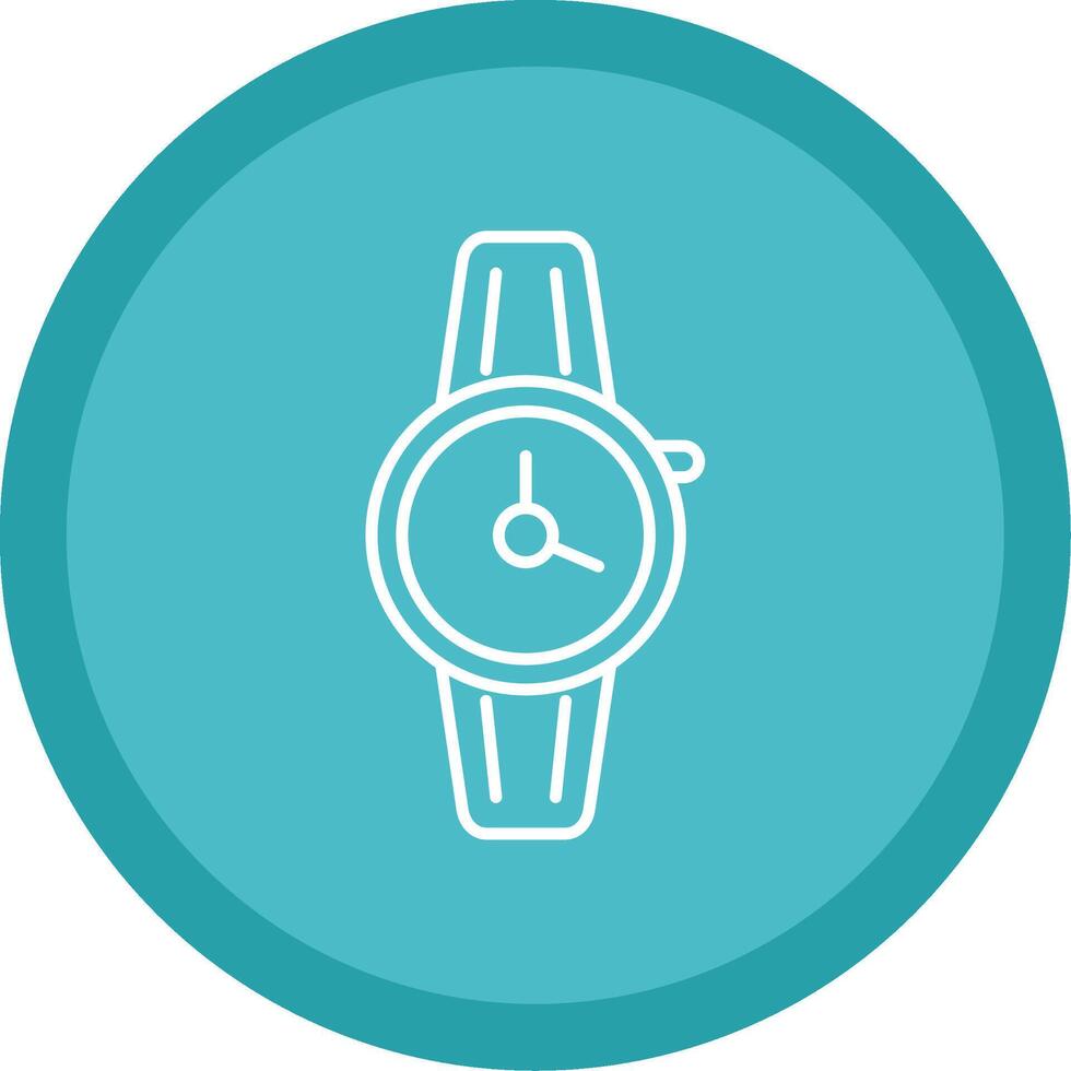 Wristwatch Line Multi Circle Icon vector