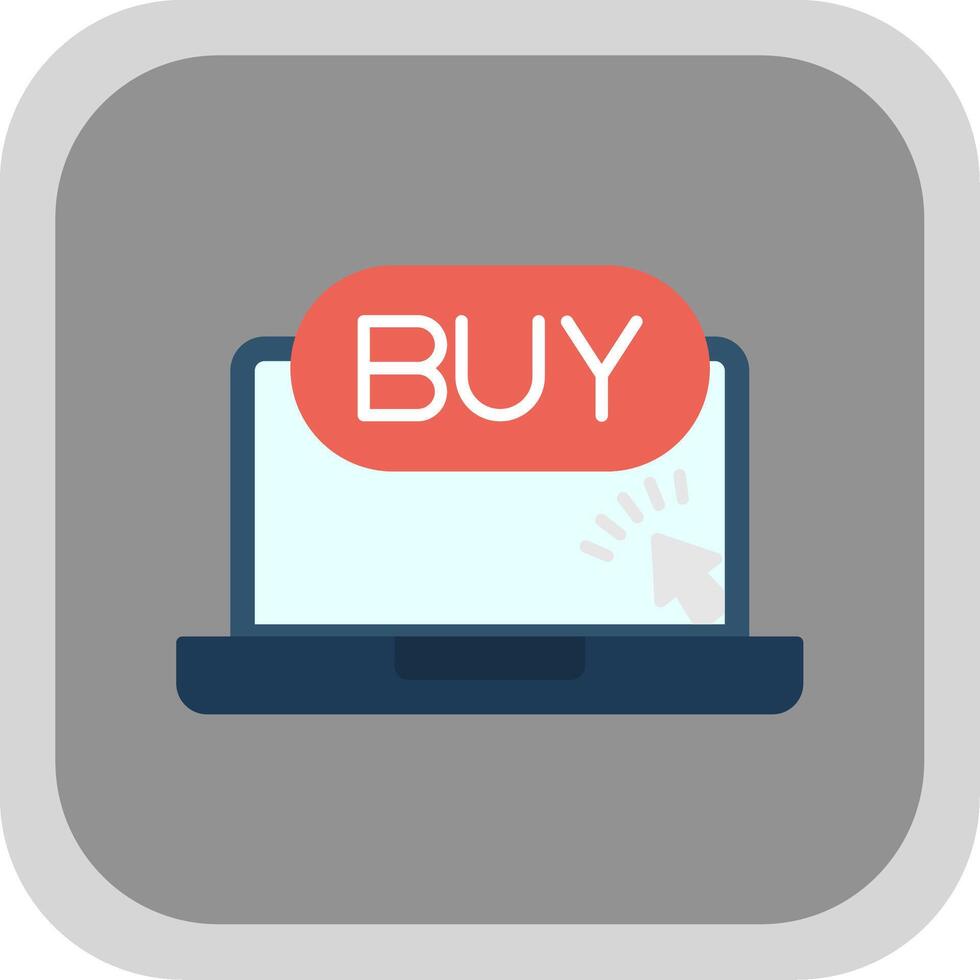 Buy Flat Round Corner Icon vector