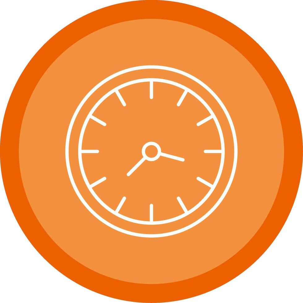 Clock Line Multi Circle Icon vector