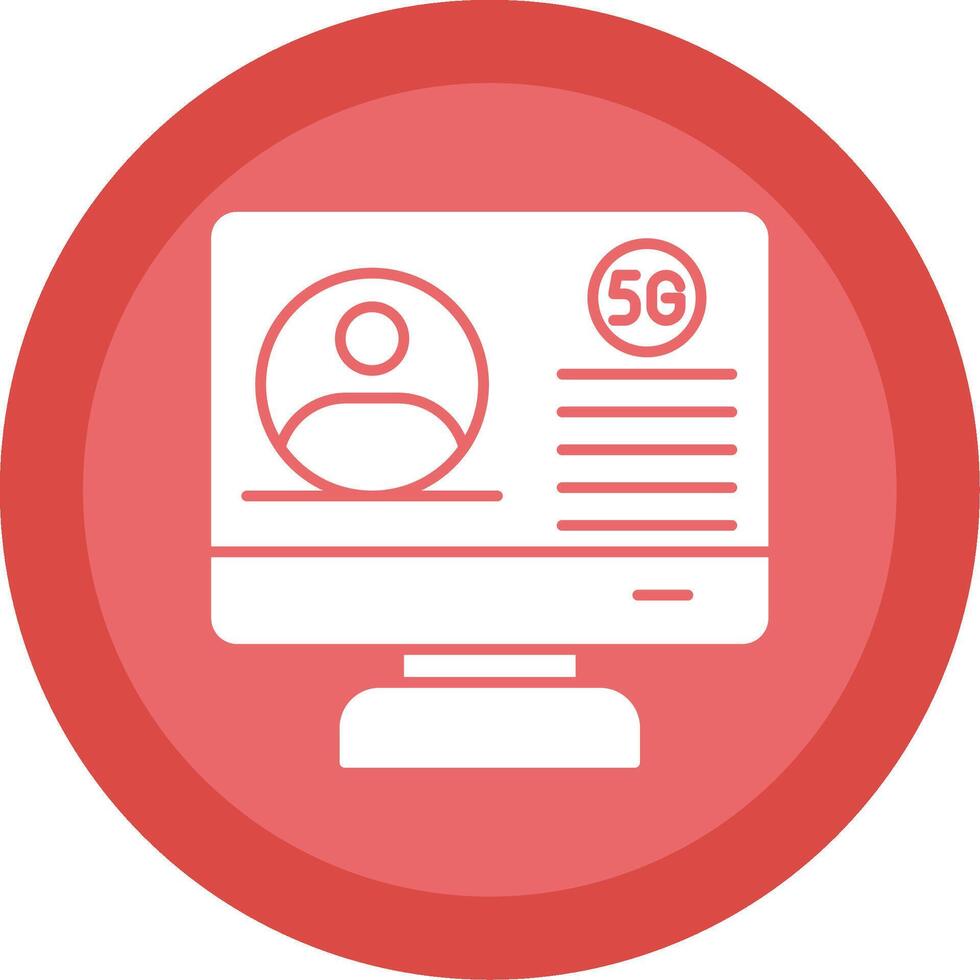 Conference Glyph Multi Circle Icon vector