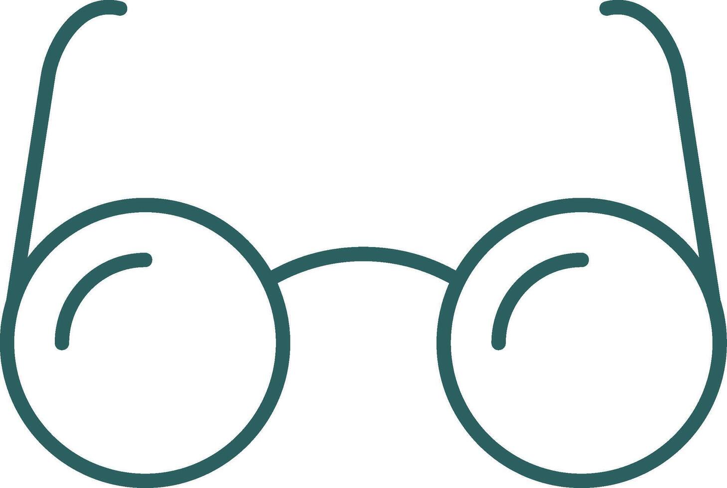 Eyeglasses Line Gradient Round Corner Icon vector